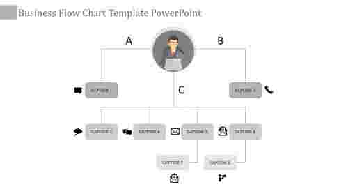 flow chart template powerpoint-business flow chart template powerpoint-gray